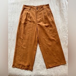 MADEWELL// Drapey Pleated Wide-Leg Pants